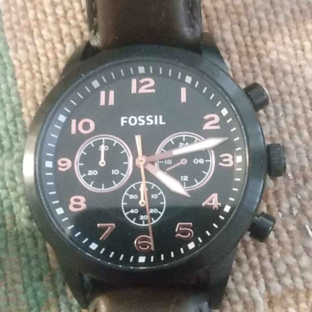 Fossil multifunction 3 dial watch